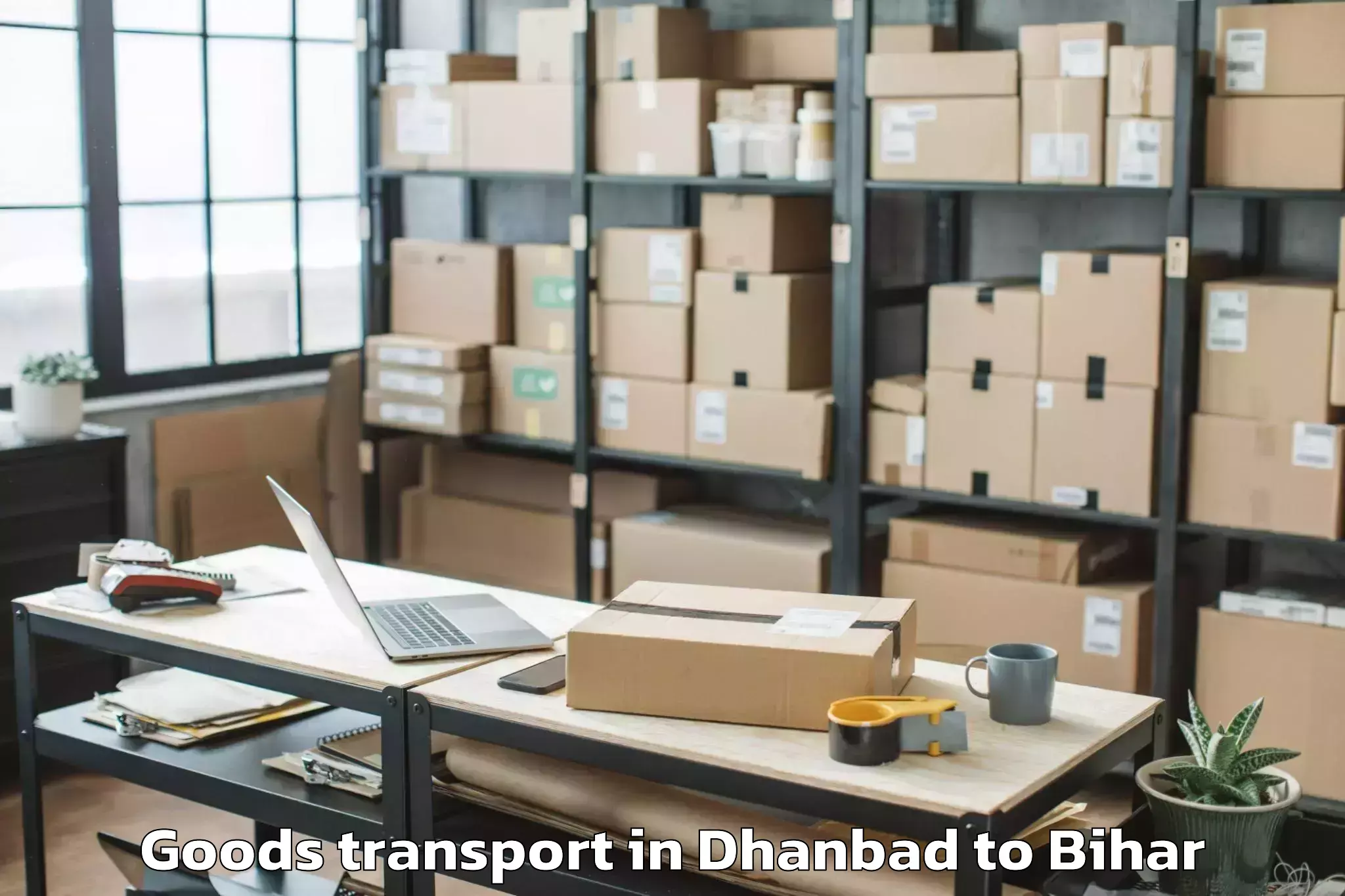 Dhanbad to Jha Jha Goods Transport Booking